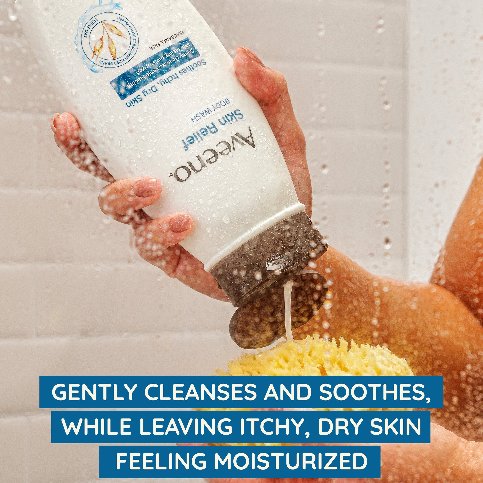 Gently cleanses and soothes, while itchy, dry skin feeling moisturized