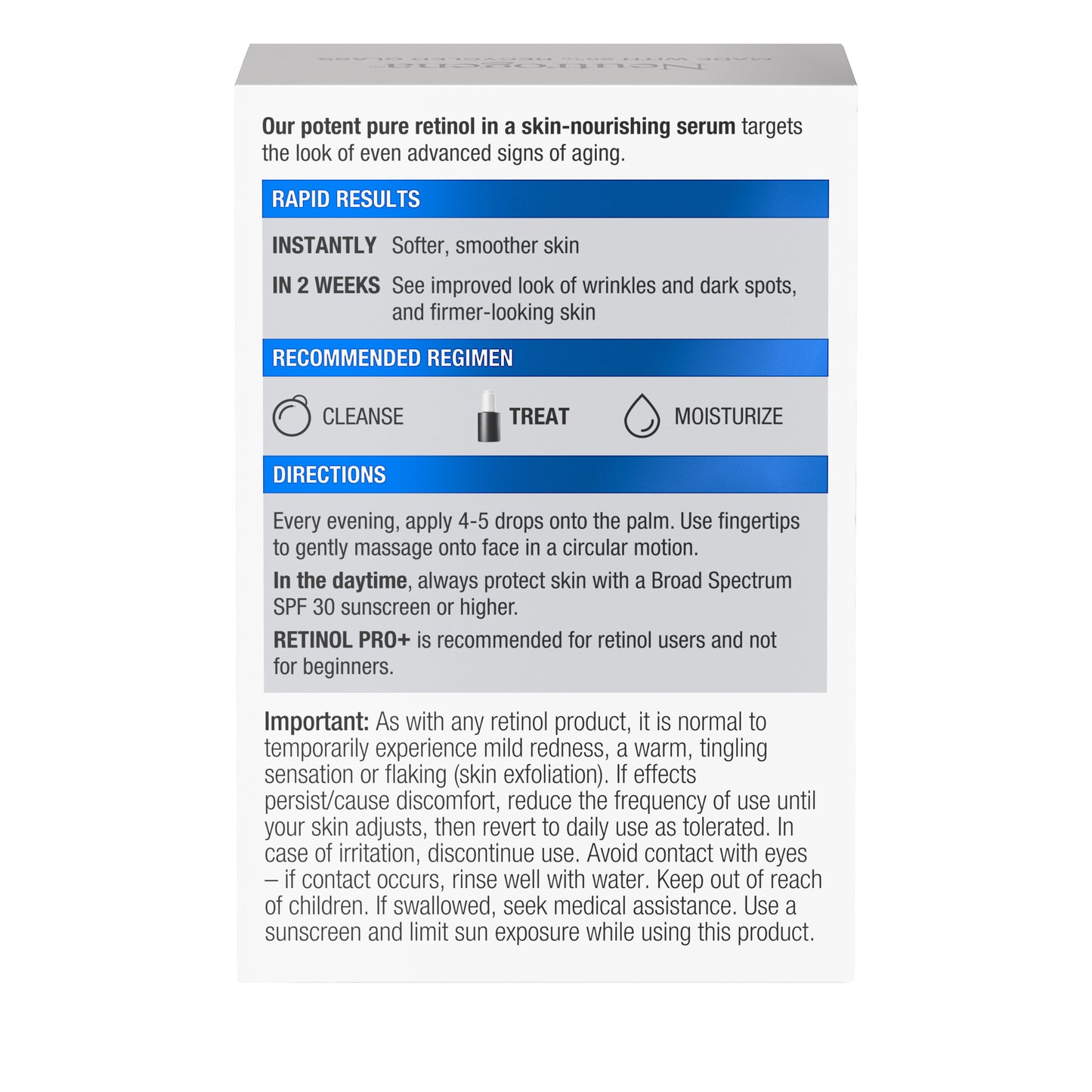 Rapid Wrinkle Repair Retinol Pro+ .5% Power Serum