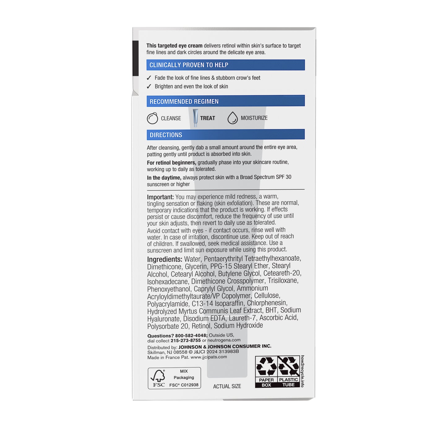 Neutrogena Rapid Wrinkle Repair® Retinol Eye Cream