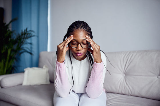 woman in perimenopause struggling with brain fog and looking for management options